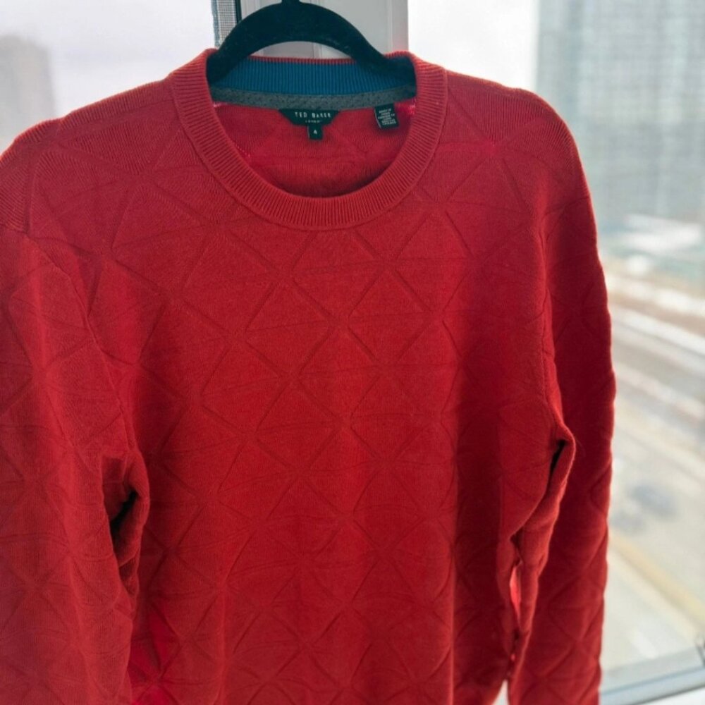 Ted Baker London Men's Red Jumper Size 4